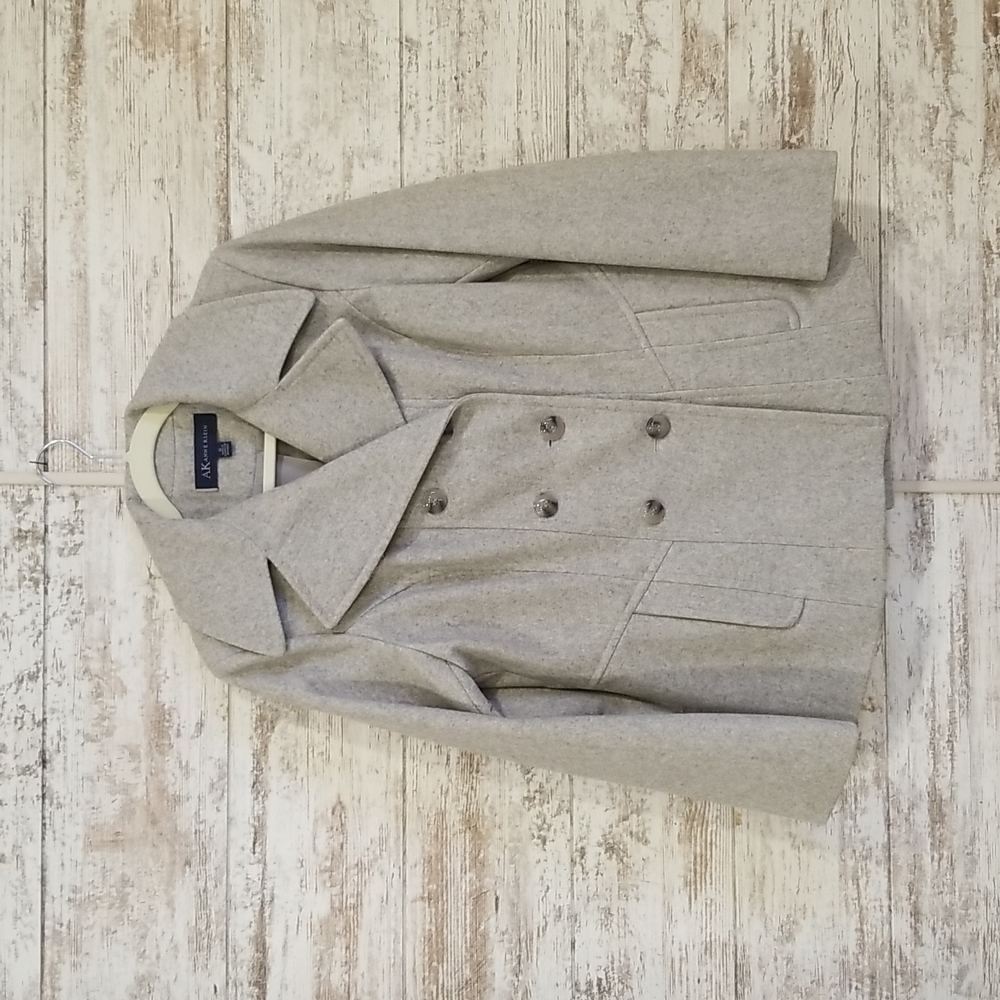 Gray Wool Coat - image 1